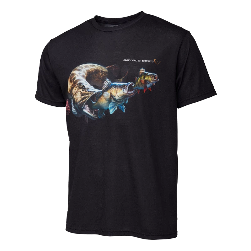Clothing/Waders Savage Gear Simply Savage T-Shirt Black 1 Clothing/Waders Savage Gear Simply Savage T-Shirt Black