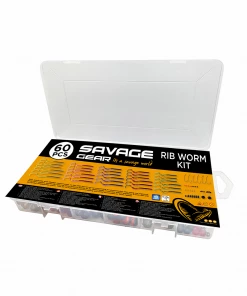 Pike/Predator Savage Gear Rib Worm Kit 60pcs