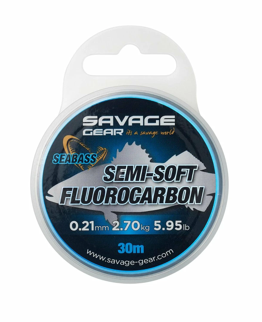 Savage Gear Semi-Soft Fluorocarbon Seabass 0.39 Pike/Predator 1 Savage Gear Semi-Soft Fluorocarbon Seabass 0.39 Pike/Predator
