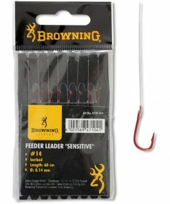 Browning Feeder Hook To Nylon Red Hooks