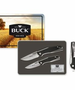 Buck Knives 246 And 247 Liner Lock Combo Collectors Tin Hunting Knives
