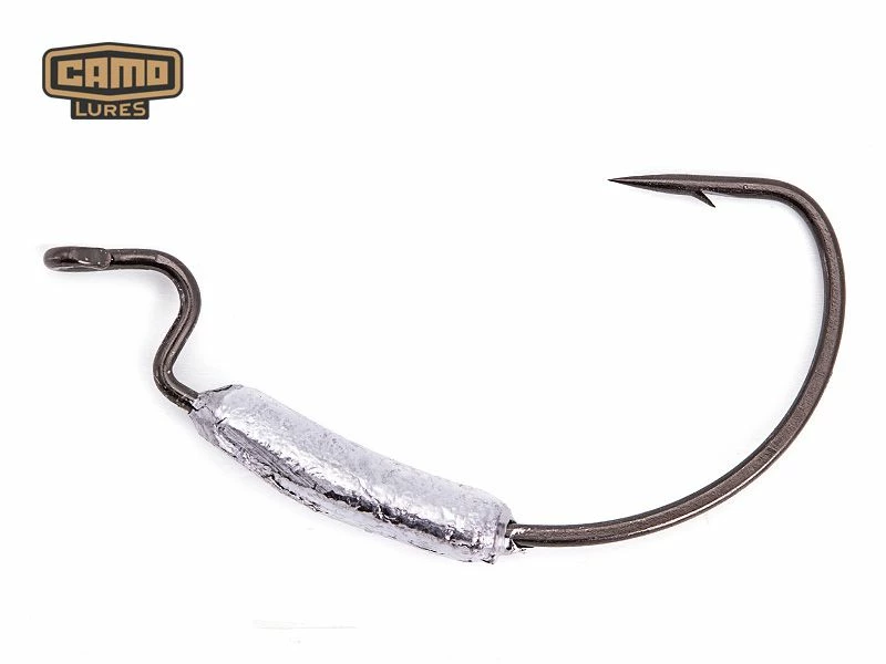 Gamakatsu Camo Tackle Weighted Wide Gape Hooks 1 Gamakatsu Camo Tackle Weighted Wide Gape Hooks