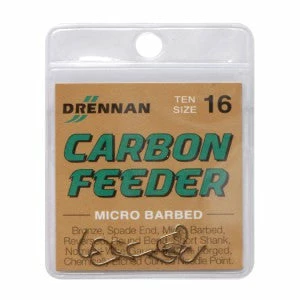 Drennan Carbon Feeder Hooks Coarse/Carp Fishing 1 Drennan Carbon Feeder Hooks Coarse/Carp Fishing