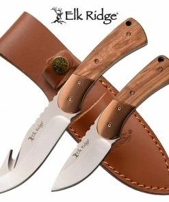 ElkRidge Elk Ridge Fixed Blade Knife 2pce Set ER-200-10BR Hunting Knives