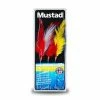 Mustad 3Hook Coloured Feathers 3/0