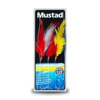 Mustad 3Hook Coloured Feathers 3/0