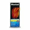 Mustad 5Hook Red/Yellow Feathers 3/0