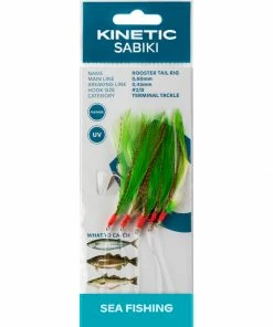 Feathers/Hokkai Kinetic Rooster Tail Rig Green/Copper