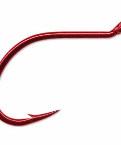 Mustad Wide Gape Drop Shot Hook Red