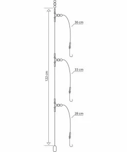 Mustad 3 Hook Flapper Rig