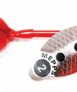 Mepps LusoxFluo Red/Silver Size 2 Trout/Salmon Lures