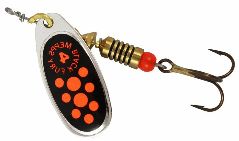 Trout/Salmon Lures Mepps Black Fury 3 Trout/Salmon Lures Mepps Black Fury