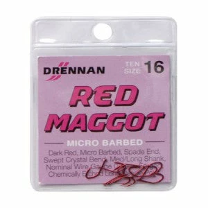 Coarse/Carp Fishing Drennan Red Maggot Hooks 1 Coarse/Carp Fishing Drennan Red Maggot Hooks