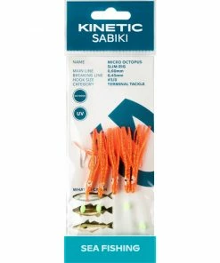 Kinetic Sabiki Micro Octopus Slim Rig 3/0 Feathers/Hokkai