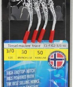 Mustad Silver Mackerel Tinsel Rig