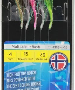 Mustad Multicolour Flash Rigs Sea
