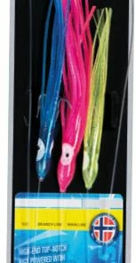 Mustad 3 Coloured Squid Rig 3/0