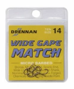 Coarse/Carp Fishing Drennan Wide Gape Match Hooks