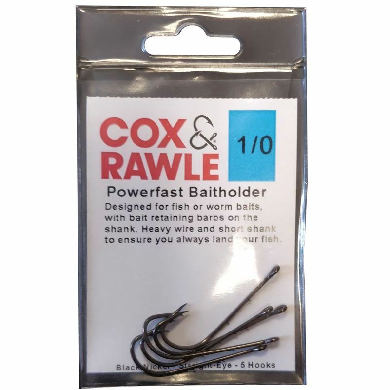 Cox & Rawle Powerfast Bait Holder Hook. 1 Cox & Rawle Powerfast Bait Holder Hook.